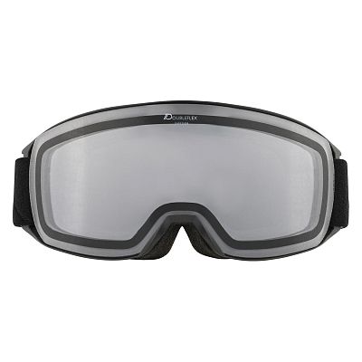 Превью Горнолыжная маска Маска горнолыжная ALPINA Nakiska Black Matt/Clear (A7281133)